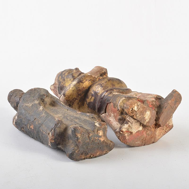 仏教美術　木彫など　懐中仏　仏像　人物像　4点まとめて　M　R7450