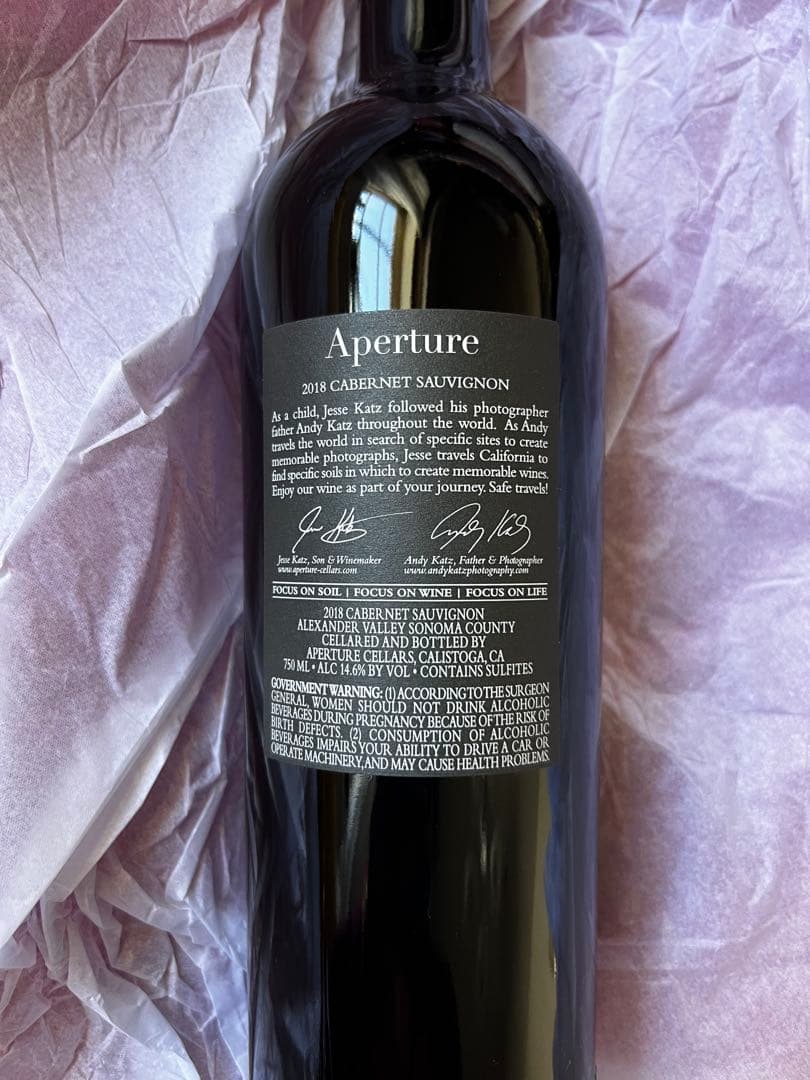 ワイン Aperture 2018 Cabernet Sauvignon