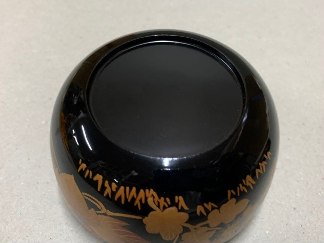 漆芸師 夏目有彦 内銀 秋草蒔絵 平棗 棗 茶器 茶道具