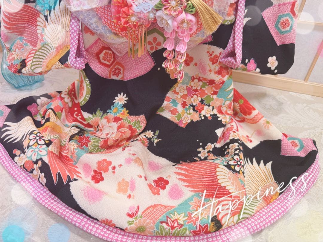 B455.pon2pan2☆犬オーダーお着物☆犬お着物☆犬お引き摺りお着物