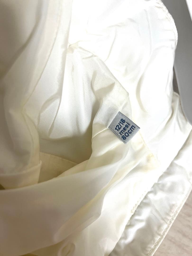 MONCLER フリル付きホワイトジャケット　80サイズ