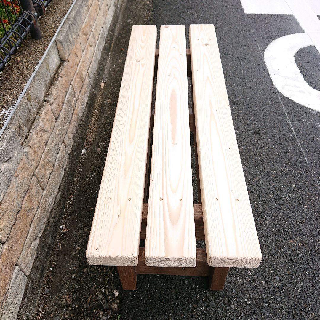 ベンチ　木製　９０cmタイプ　丈夫　多目的　踏み台　椅子　スツール 屋外用