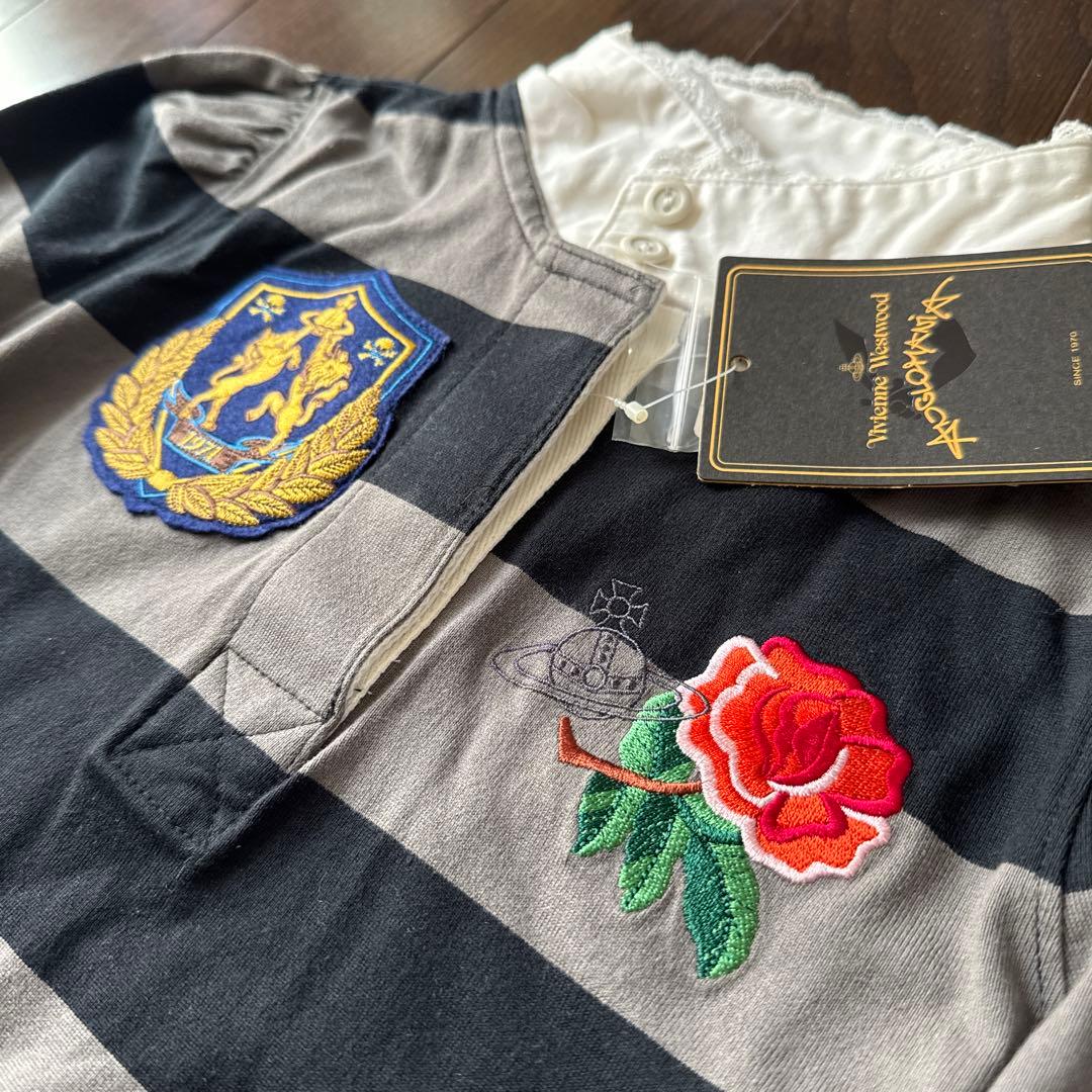 新品vivienne westwood 刺繍 長袖ポロシャツ　日本製