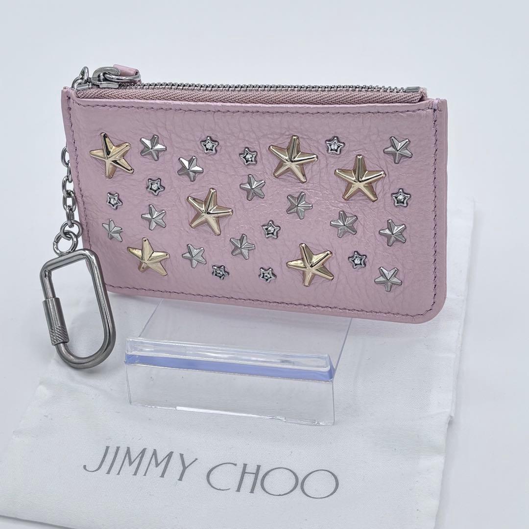 ✨超美品✨ JIMMY CHOO スター スタッズ ケース キーリング付