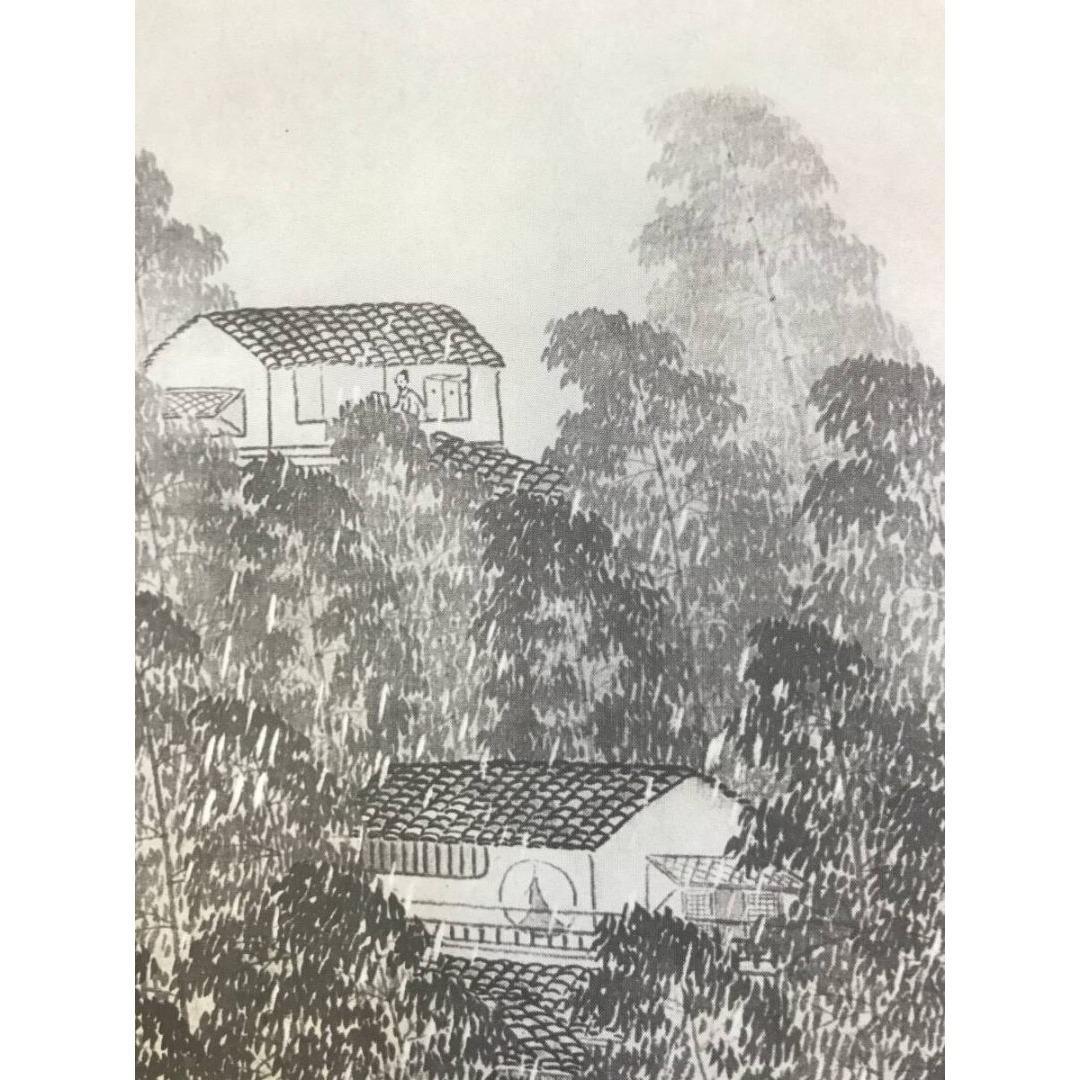 複製/横山大観/霊峰春色/竹雨/双幅/山水図/横物/掛軸/名家伝来/AK-742