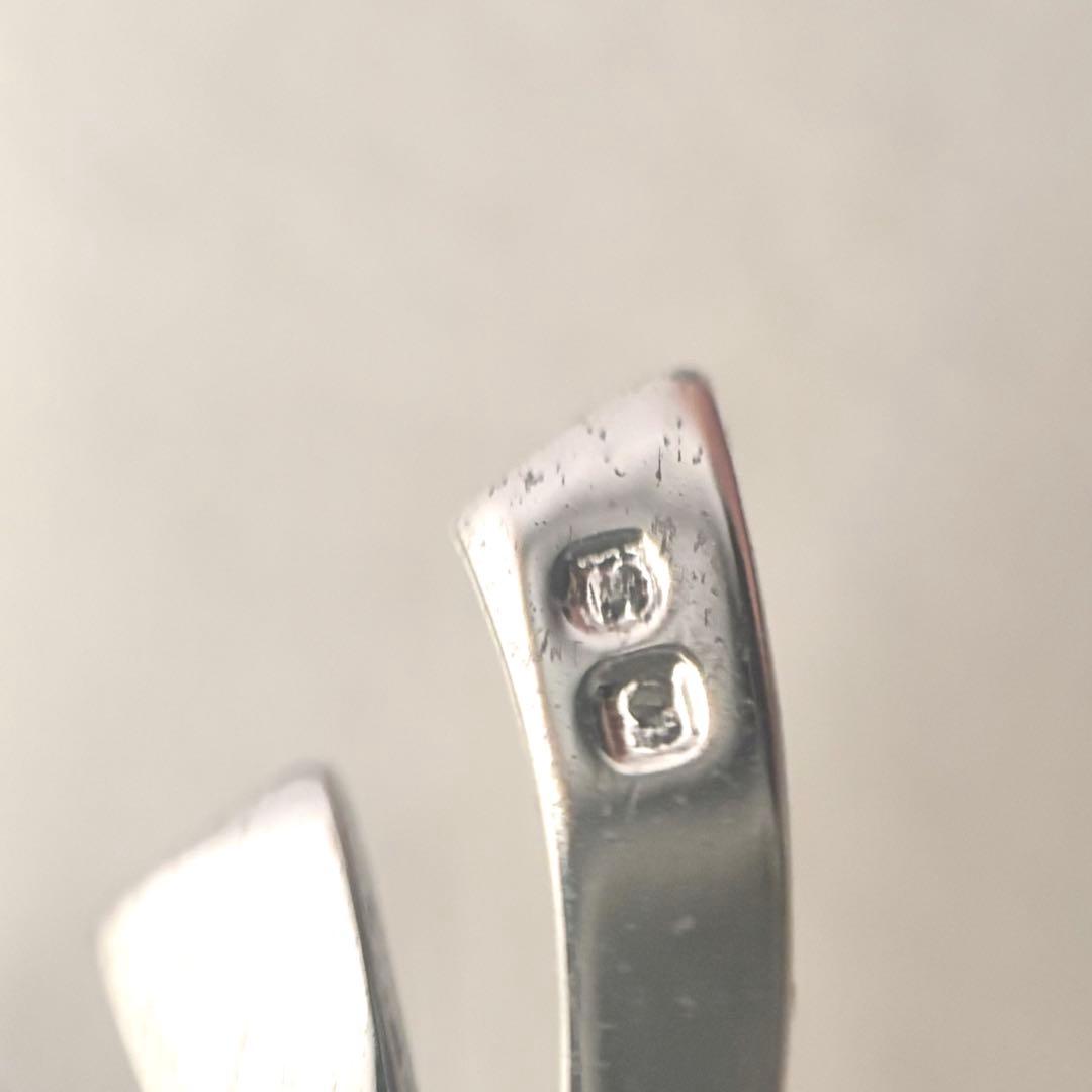 248【ミキモト】シルバー　パール　ブローチ　リボン　花束