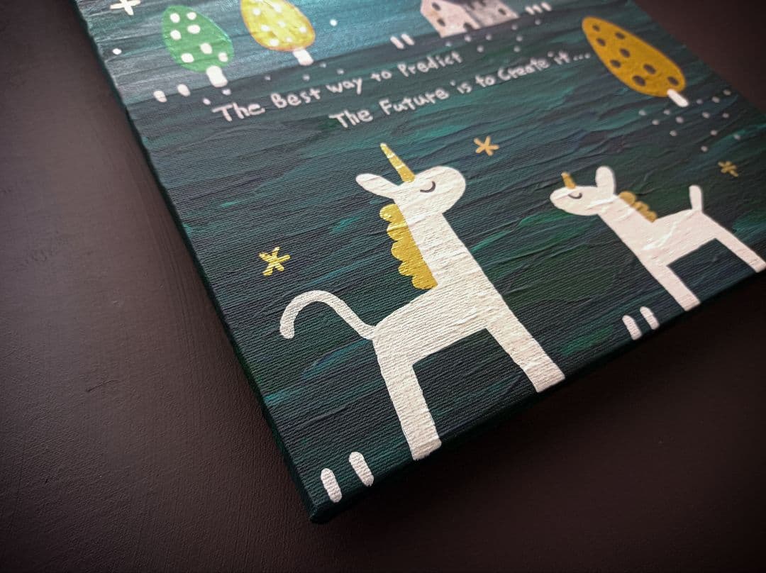 ✿月野乃亜 新年限定 Unique作品 F4／333×242mm 現代アート