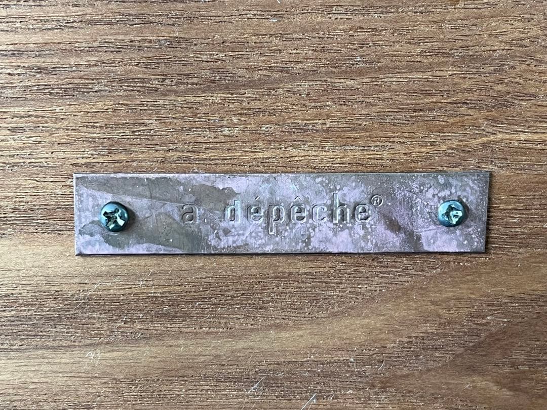 a.depeche サイドテーブル ガラス天板