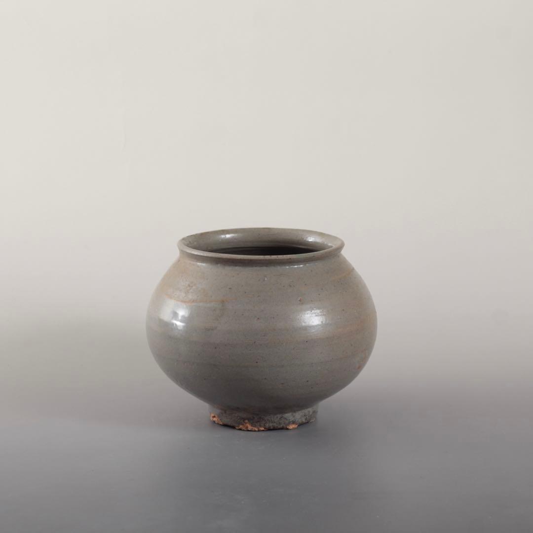 李朝 前期 堅手 壺 朝鮮美術 古美術 古道具 アンティーク