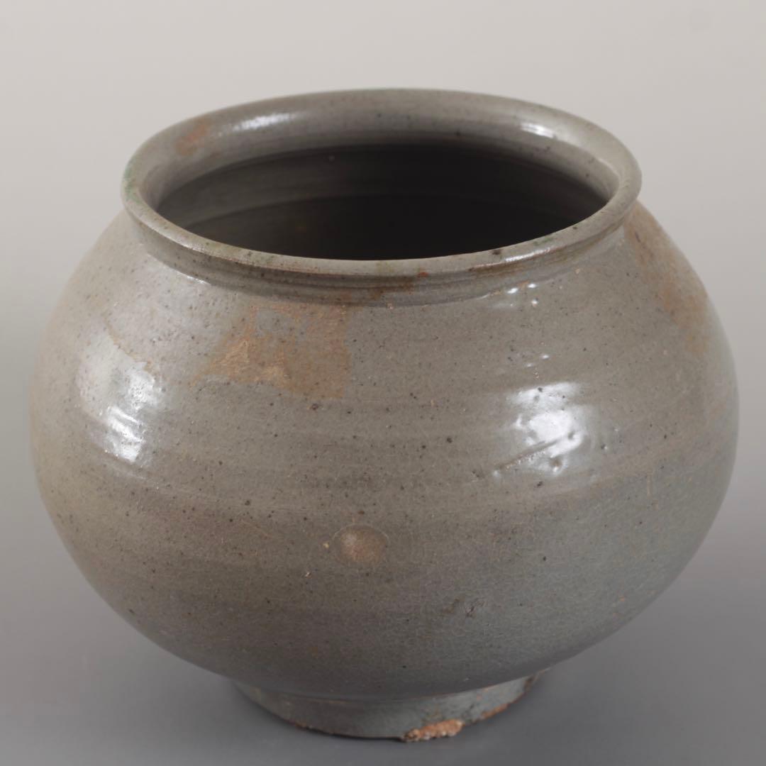 李朝 前期 堅手 壺 朝鮮美術 古美術 古道具 アンティーク