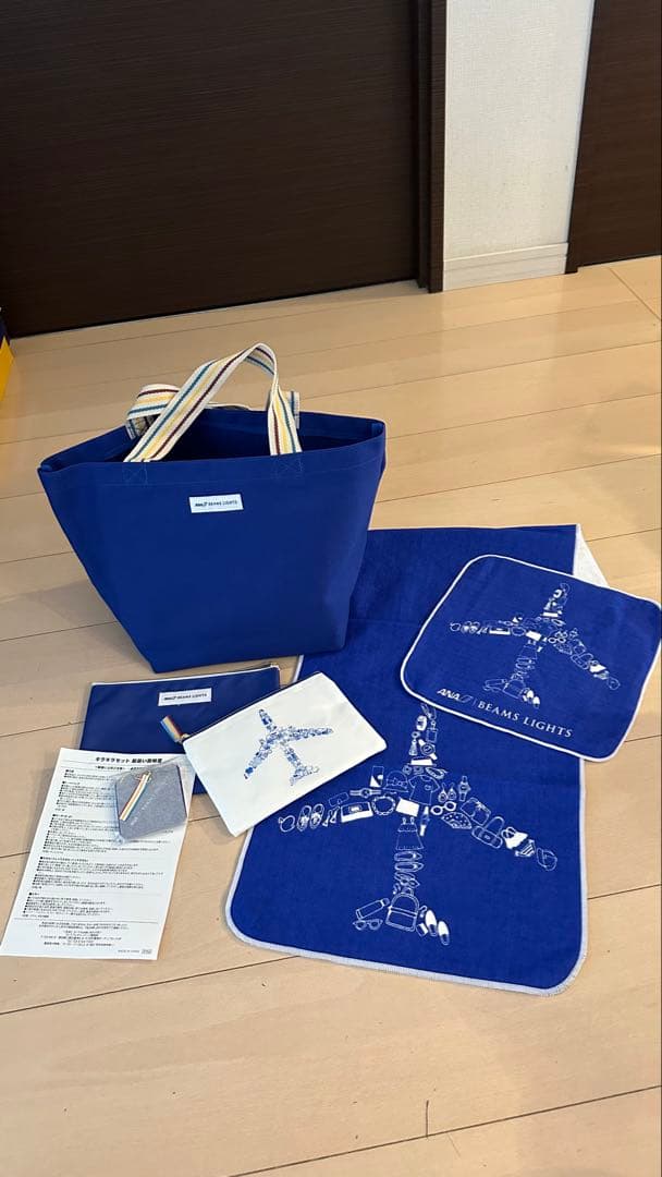 ANA(全日空) BEAMS トートバッグ タオル ポーチ ミラー