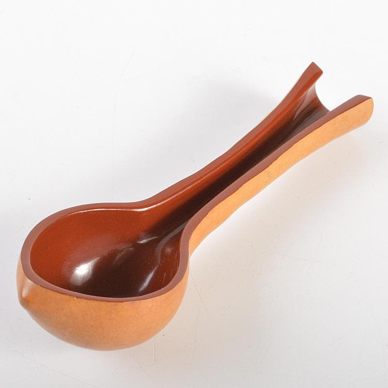 茶道具　塗師　七代駒沢利斎　春舟作　瓢内塗物　瓢杓　柄杓　共箱　M　R7356