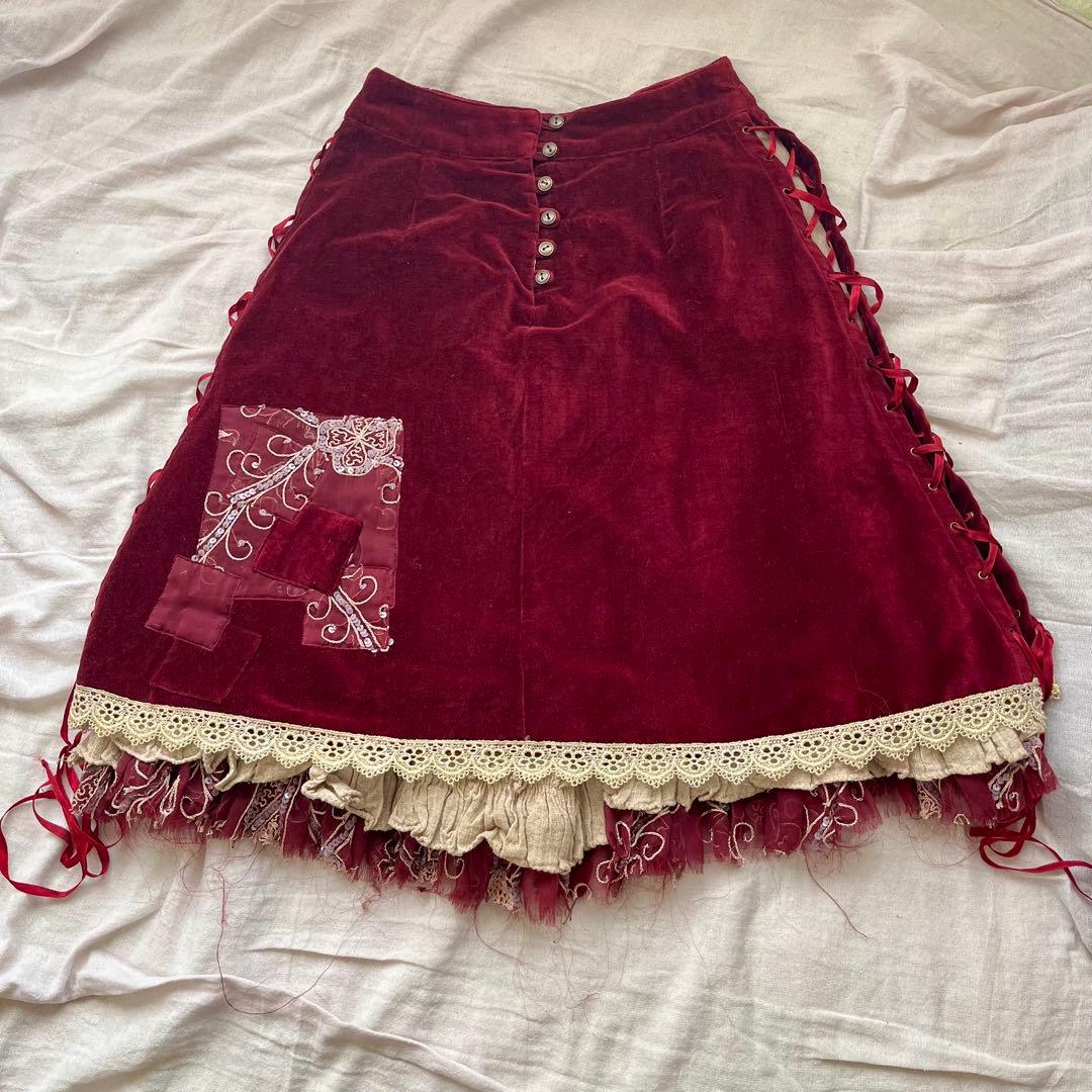 h.NAOTO hB.Roots　レースアップスカート