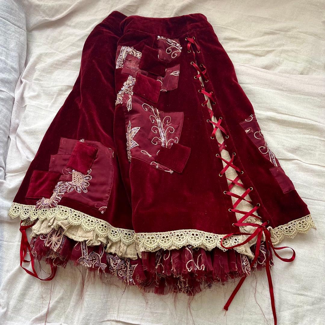 h.NAOTO hB.Roots　レースアップスカート