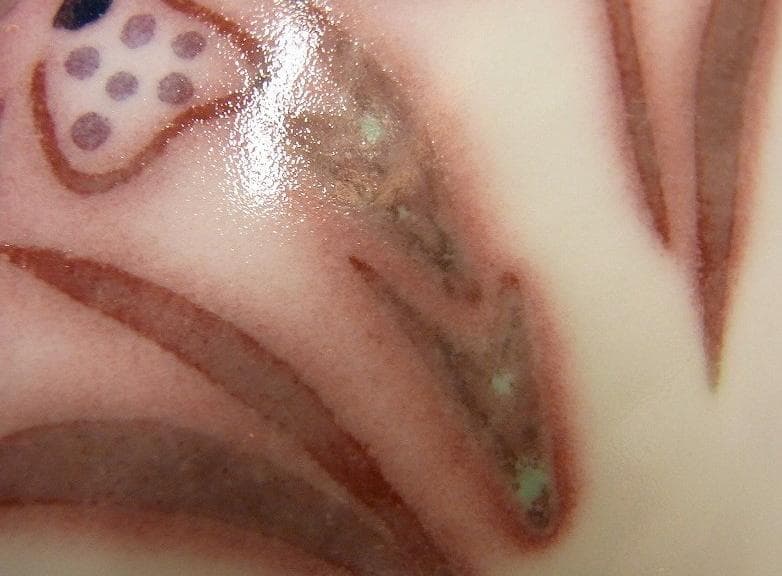 芸術院会員　河合誓徳　紅蘭花文壷　M16