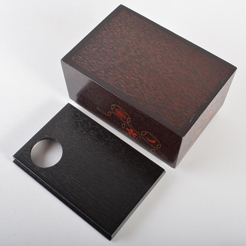 溜柿合ヘギ目　七宝蒔絵　茶箱　京焼　加藤昌山造　茶碗　棗など　八点　VR6757