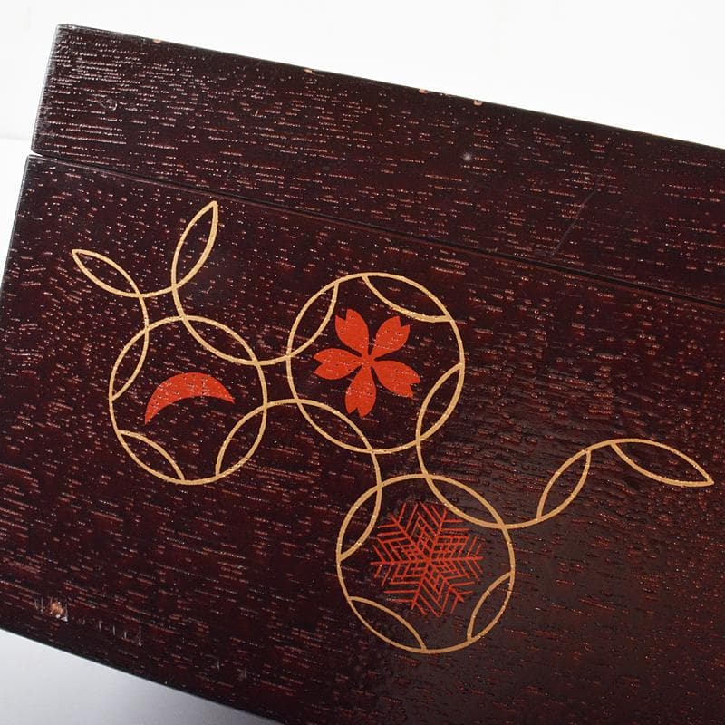 溜柿合ヘギ目　七宝蒔絵　茶箱　京焼　加藤昌山造　茶碗　棗など　八点　VR6757