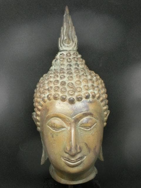 ブッダ　仏陀　仏頭　仏像　タイ　アンティーク　置物