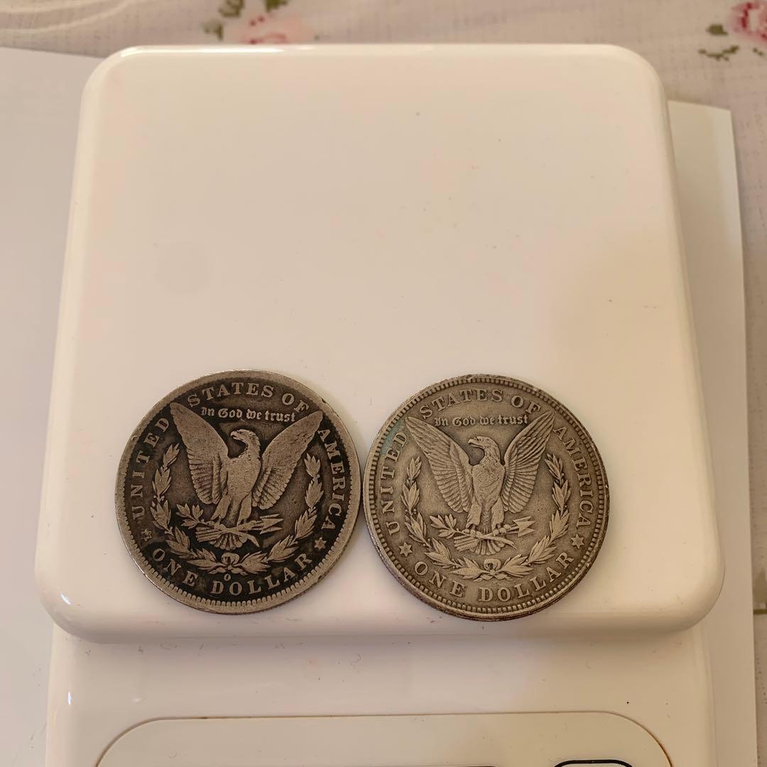 モルガン銀貨 1889年 & 平和銀貨 1921年 セット