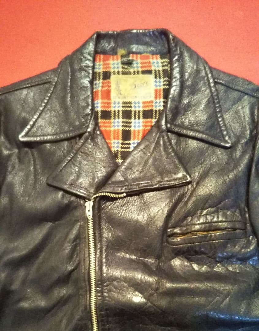 時間限定即決 70s ヴィンテージ horsehide シングルライダース172