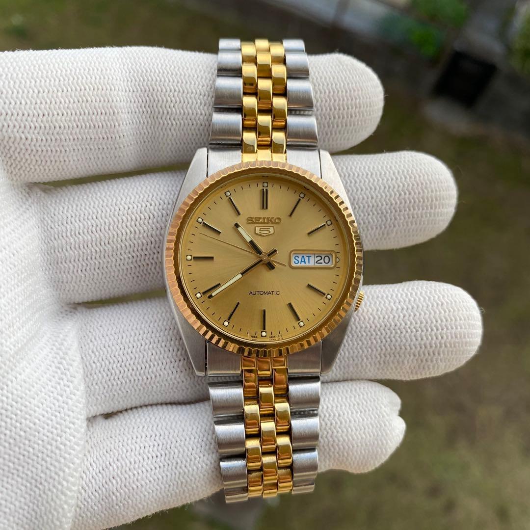 SEIKO 5 自動巻 7s26-3110セイコーファイ。