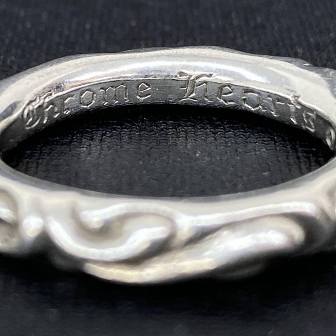 正規品 CHROME HEARTS SCROLLBAND RING 21.5号