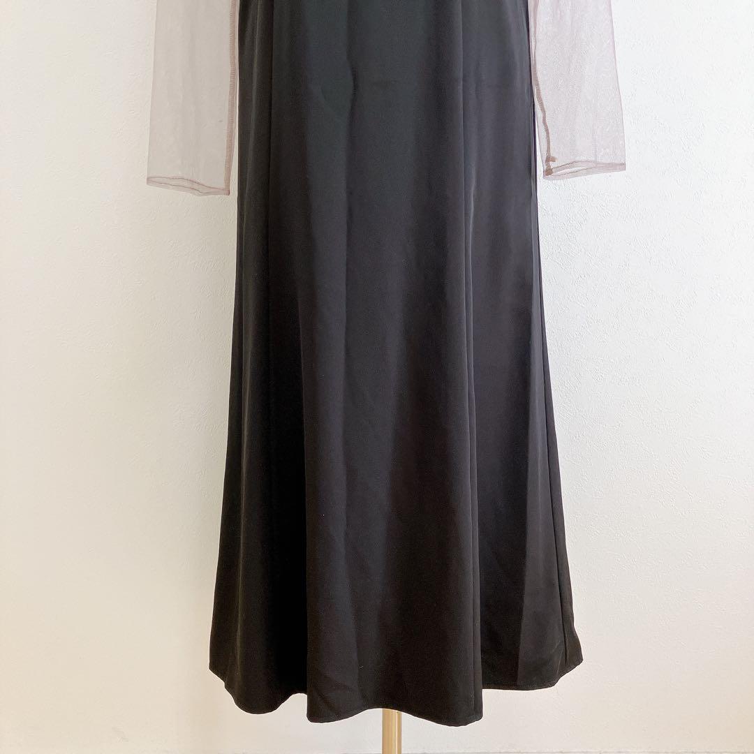 カナ　ニアナ　アトロ　ブラック系　チュールボリュームフリルベストシアートップス