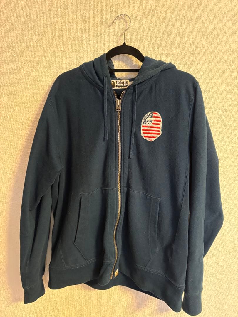 A Bathing Ape ネイビー パーカー サイズL