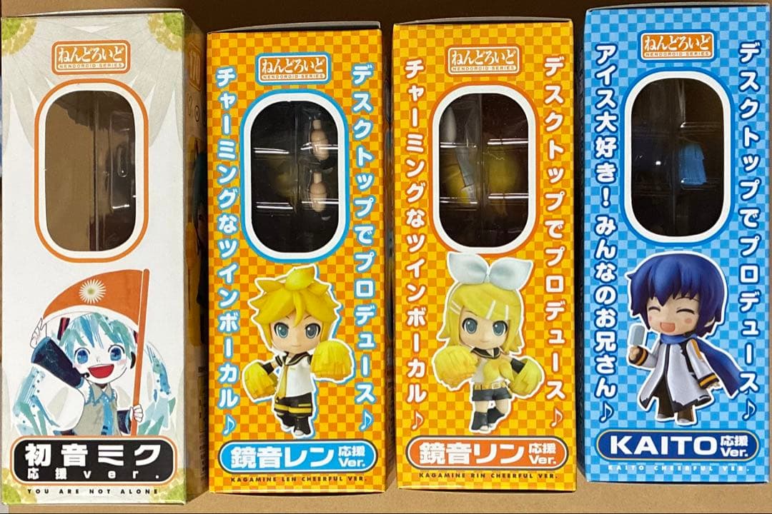 ねんどろいど 応援Ver. 初音ミク KAITO 鏡音リン 鏡音レン 未開封4点