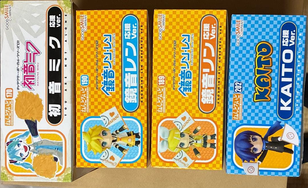 ねんどろいど 応援Ver. 初音ミク KAITO 鏡音リン 鏡音レン 未開封4点