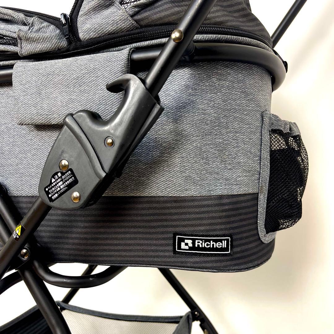 リッチェル　Richell ペットカート ミニモ　 グレー