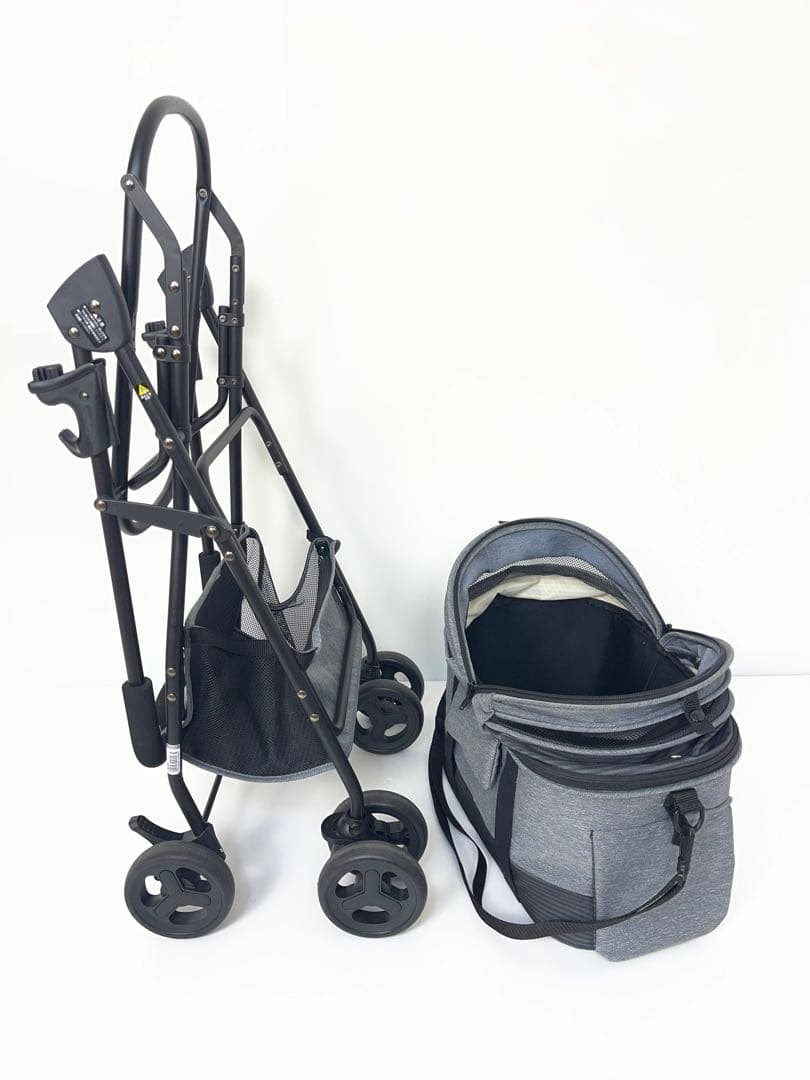 リッチェル　Richell ペットカート ミニモ　 グレー