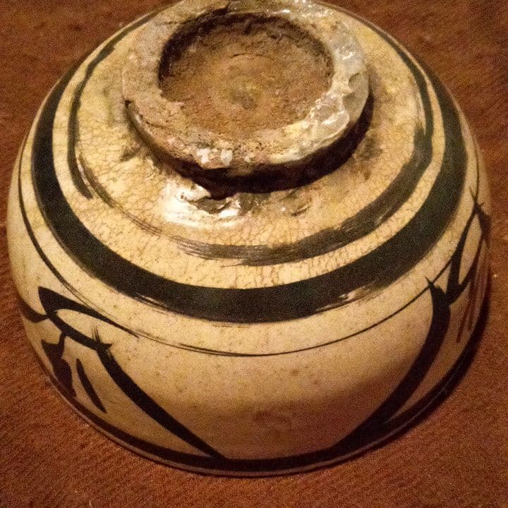 中国陶磁器　磁州窯　茶碗A