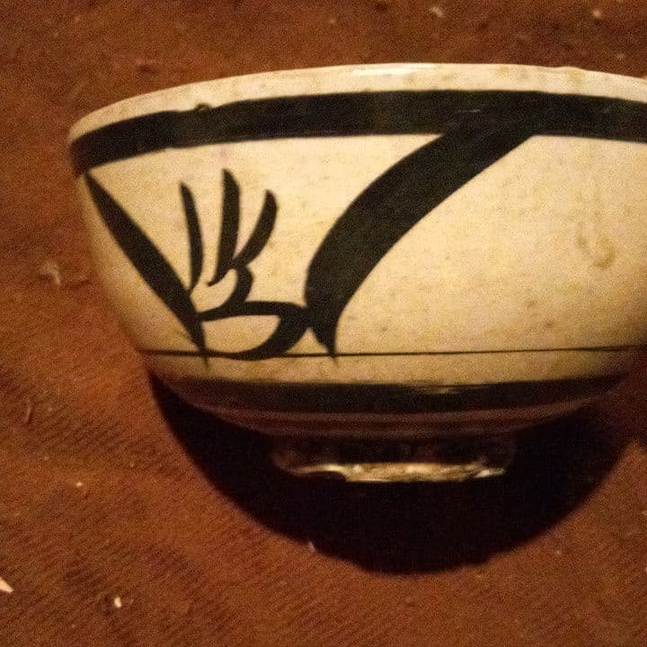 中国陶磁器　磁州窯　茶碗A