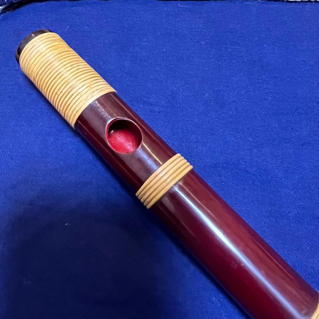 篠笛 笛㐂知 古典調 総籐巻 全長50cm 笛袋付