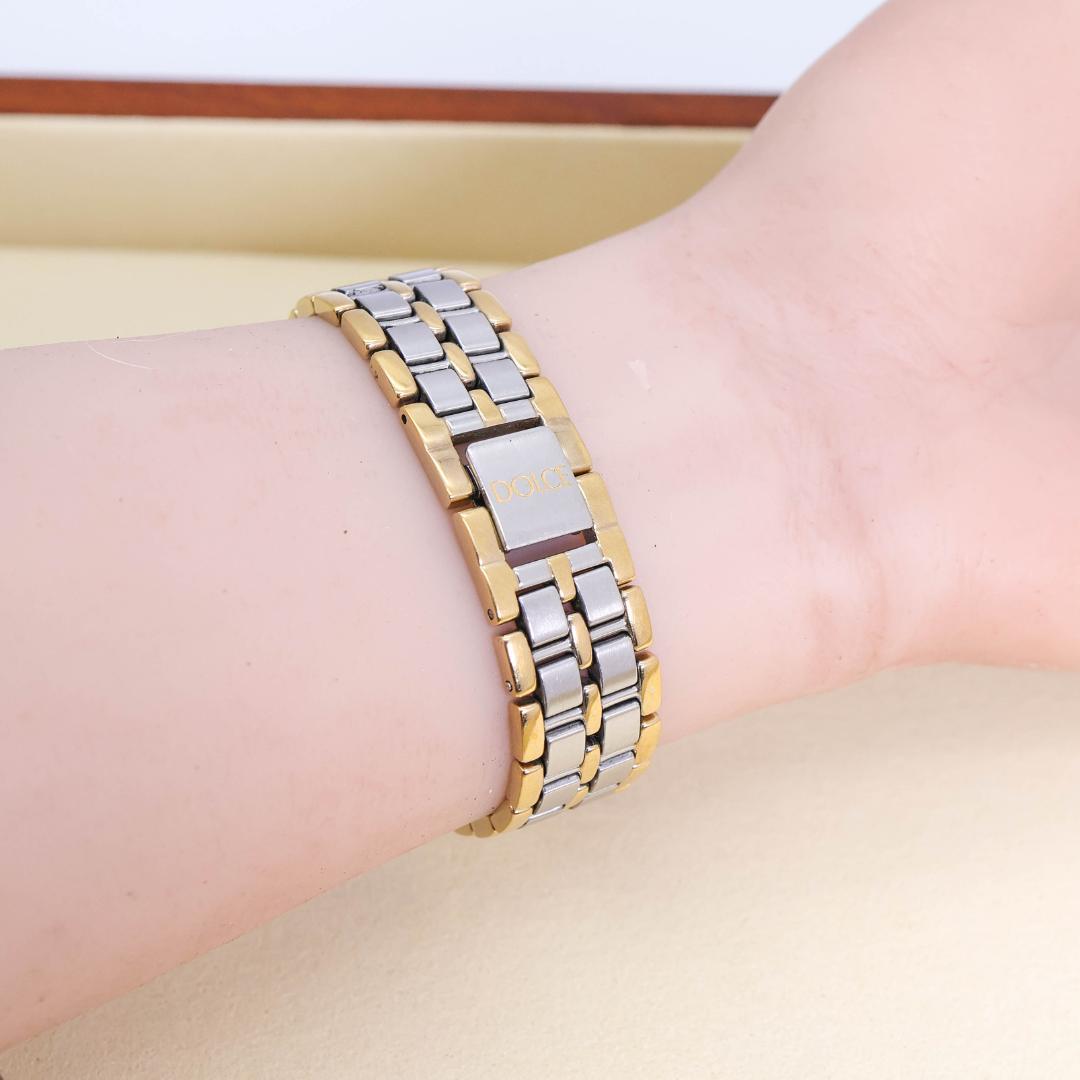 稼働 SEIKO Dolce 腕時計 ゴールド コンビカラー 新品電池 2641