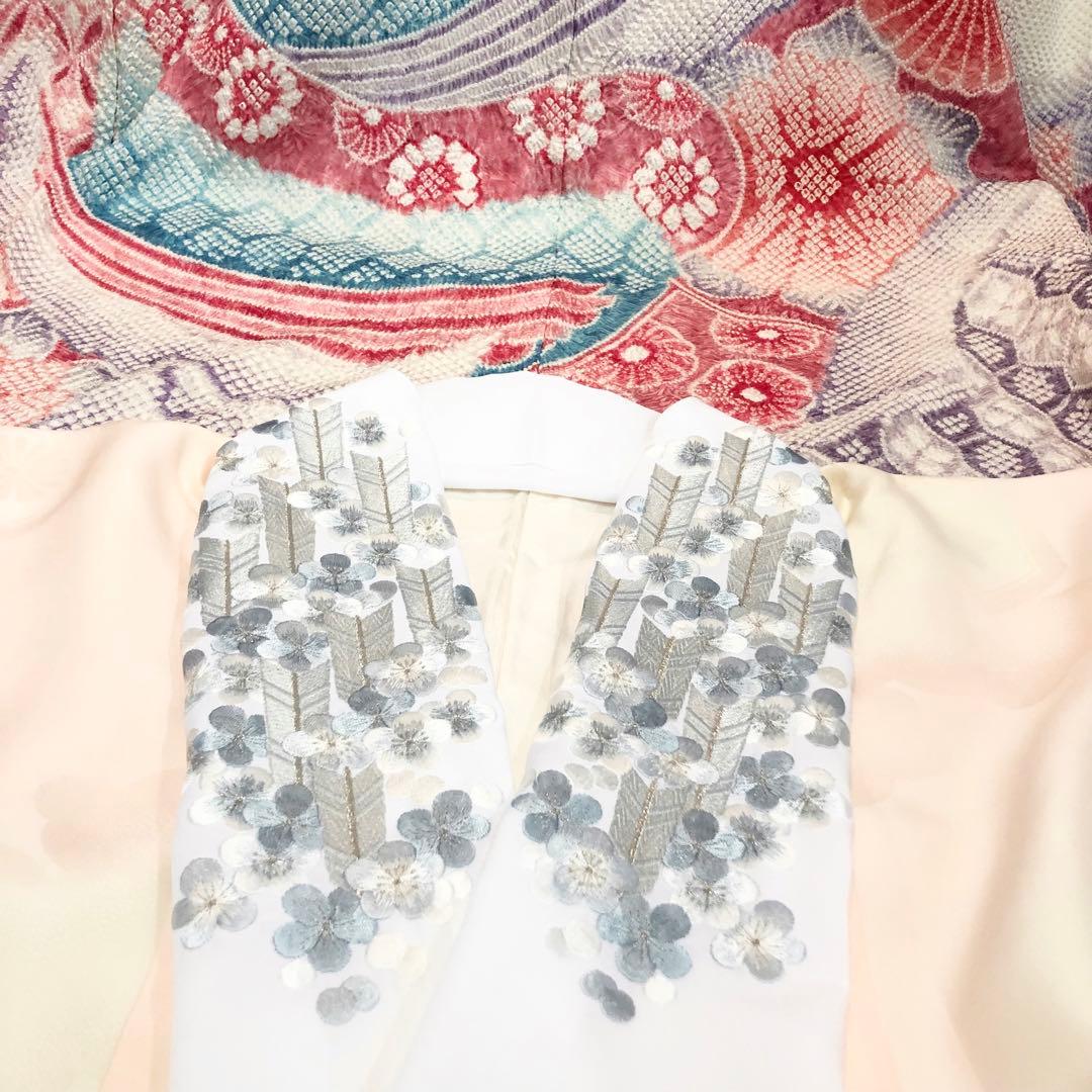 振袖フルセット■未使用■藤娘きぬたや■吉祥熨斗模様■総絞り■振袖一式