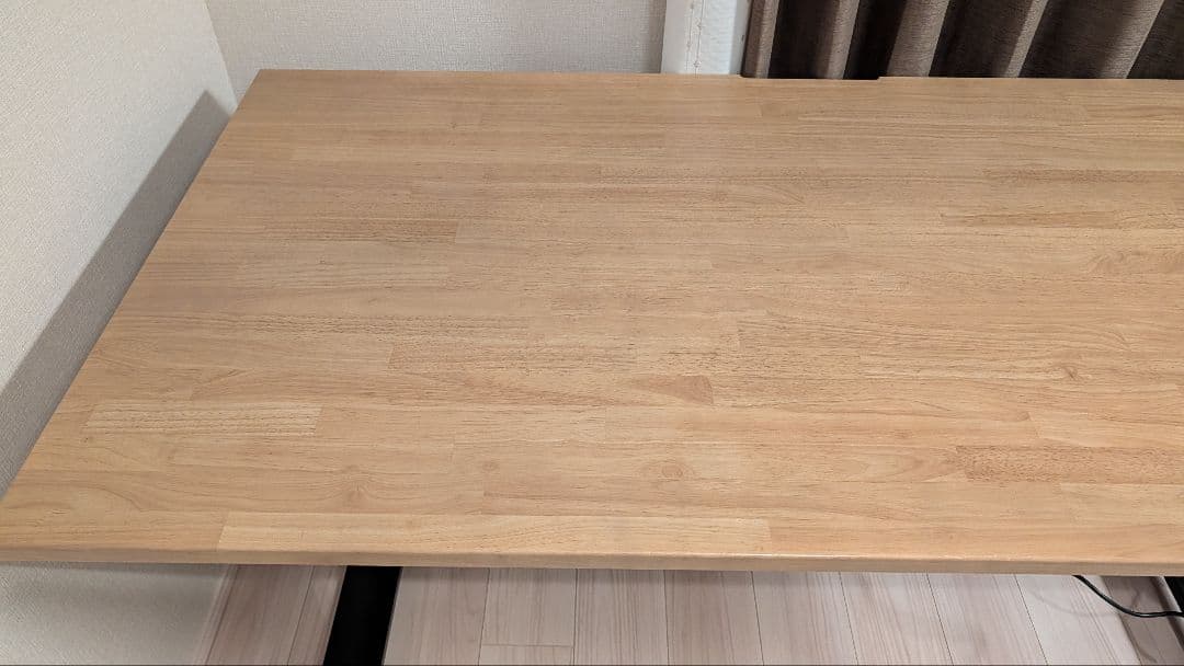 kanademonoラバーウッド天板 + 電動昇降デスク脚