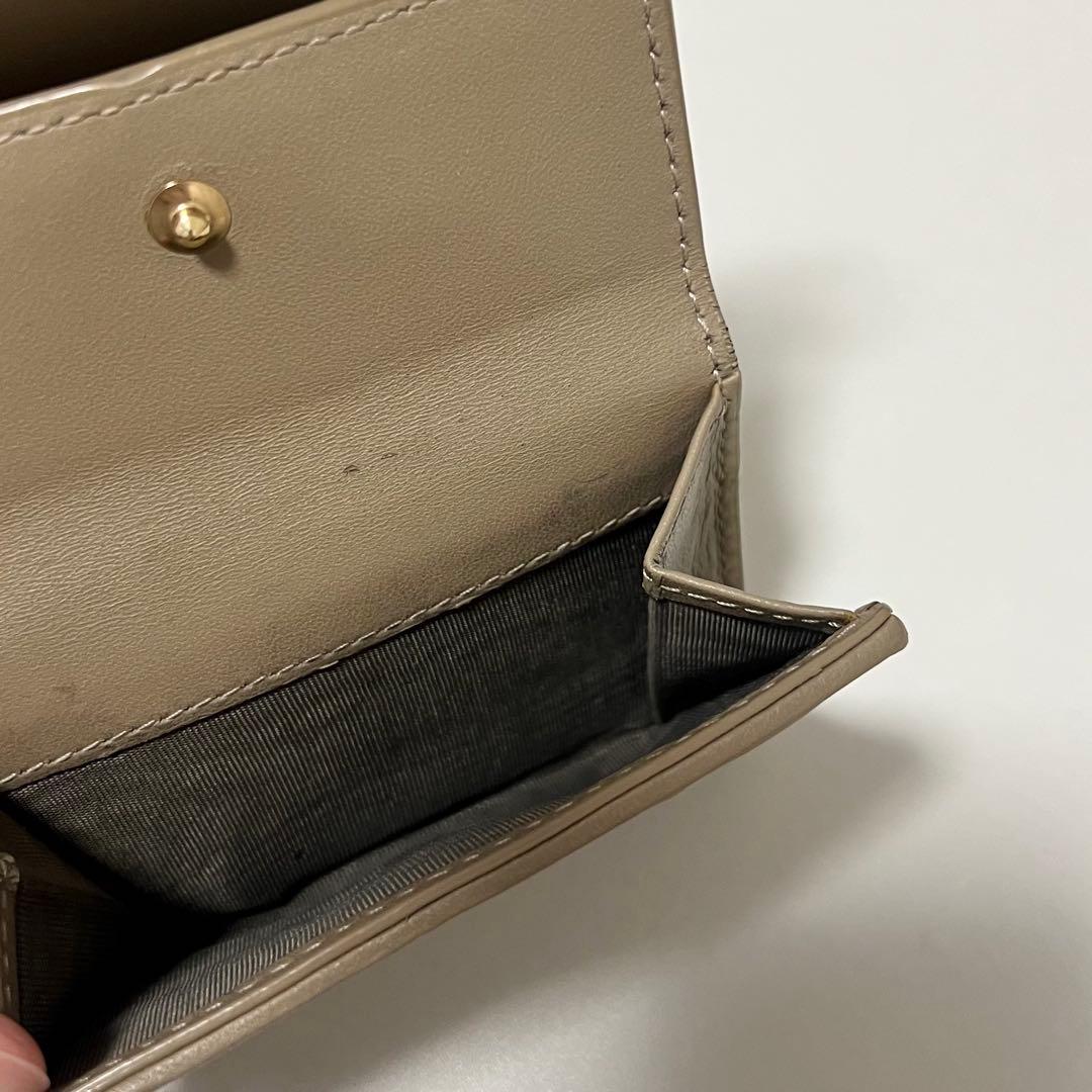 Dior レディディオール ロータスウォレット ベージュ　チェーン付き