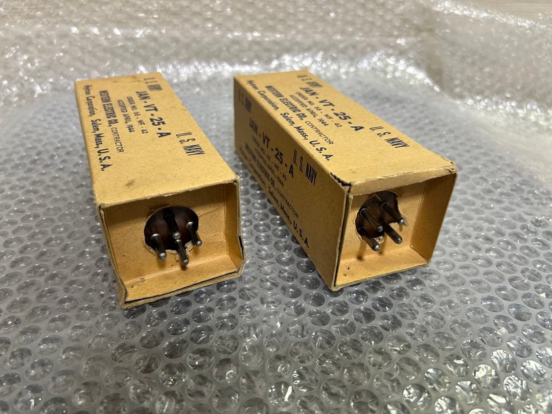 Western Electric VT-25A 真空管 ペア・箱付き
