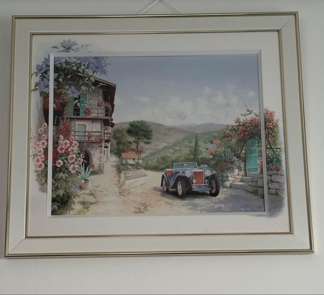 ピーター・モッツ 絵 69×82 絵画 アンティーク 芸術品 芸術 油絵 油彩