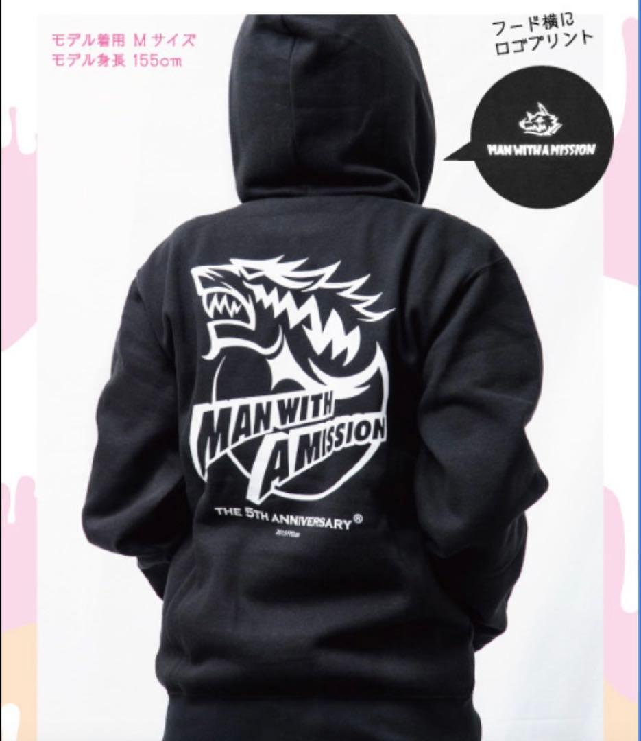 MAN WITH A MISSION 5周年ロゴパーカー