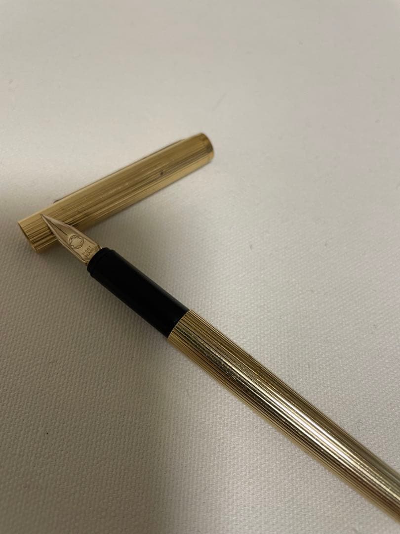 モンブランMONTBLANC 24金張りノブレス万年筆 ゴールドカラー