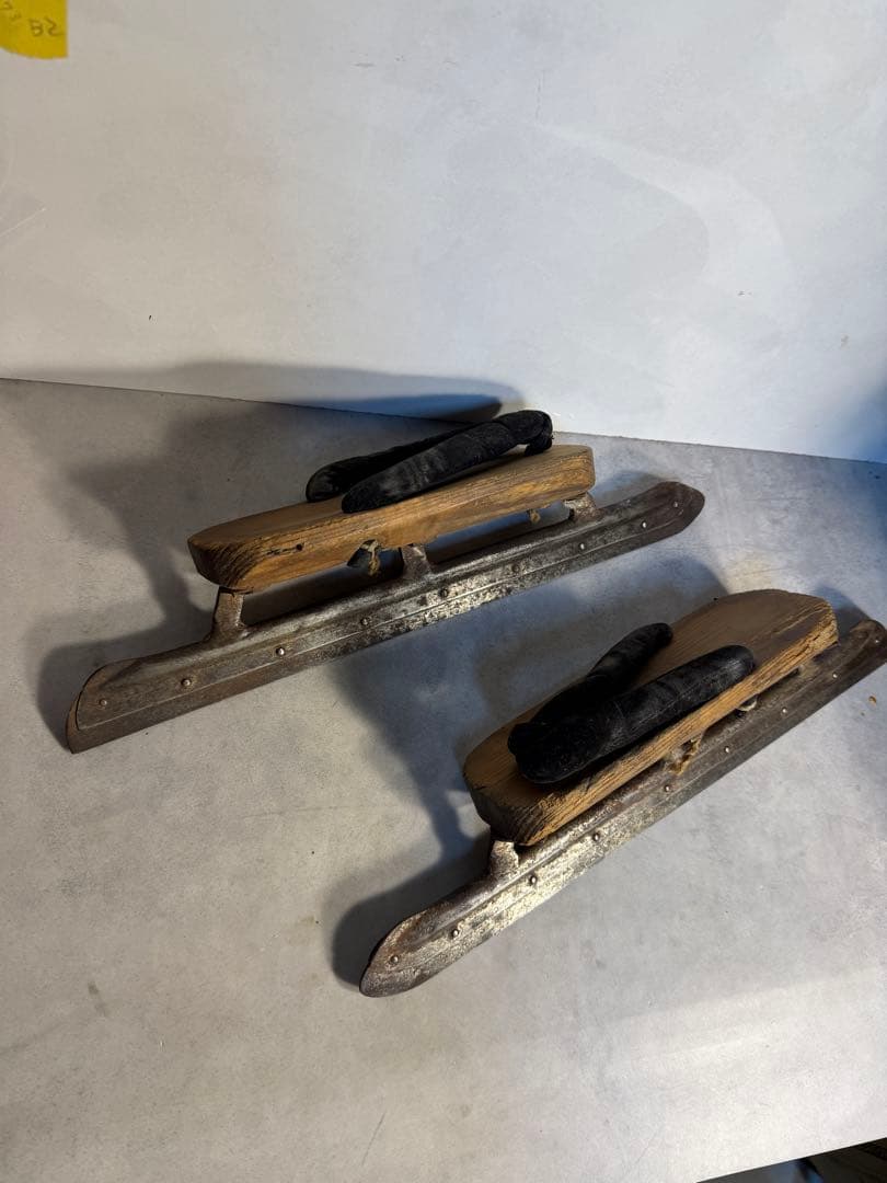 戦前 木製氷上下駄 スケート 民俗資料 古民具 博物館級