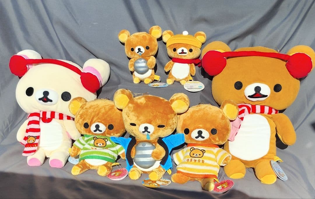日本国内獲得品 初期 リラックマ 冬ぬいぐるみ大量セット 非売品 タグ付