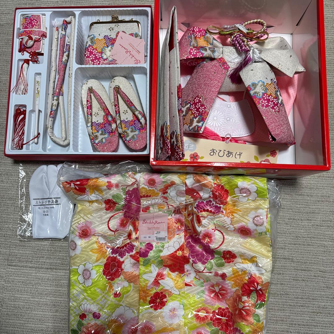 ほぼ新品 七五三 7歳 フルセット