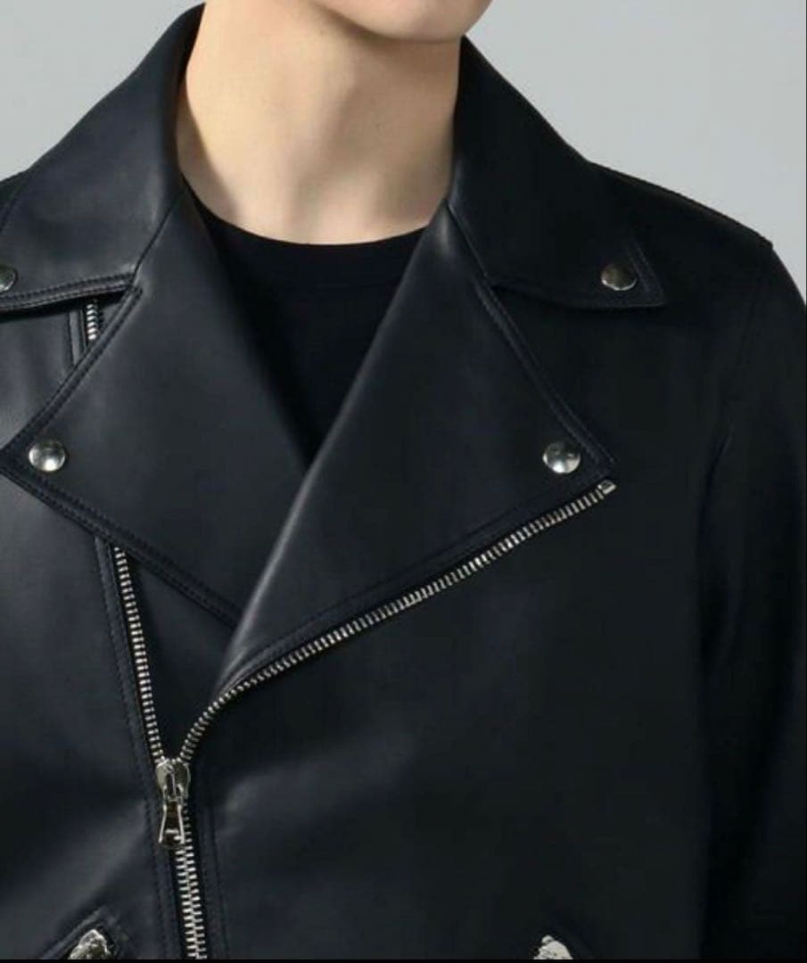 定価 17万 DENIM×TOMORROWLAND ダブルライダースジャケット