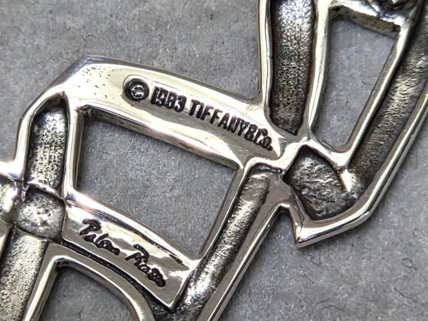 ティファニー　パロマピカソ　ラブ＆キス　SV925ブローチ　箱付き　41703