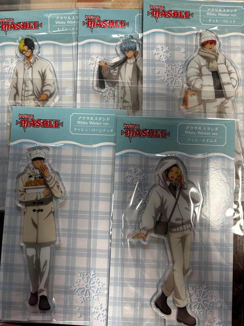 マッシュル　アクリルスタンド　タピオカ　マッシュ　フィン　ランス　ドット　レイン