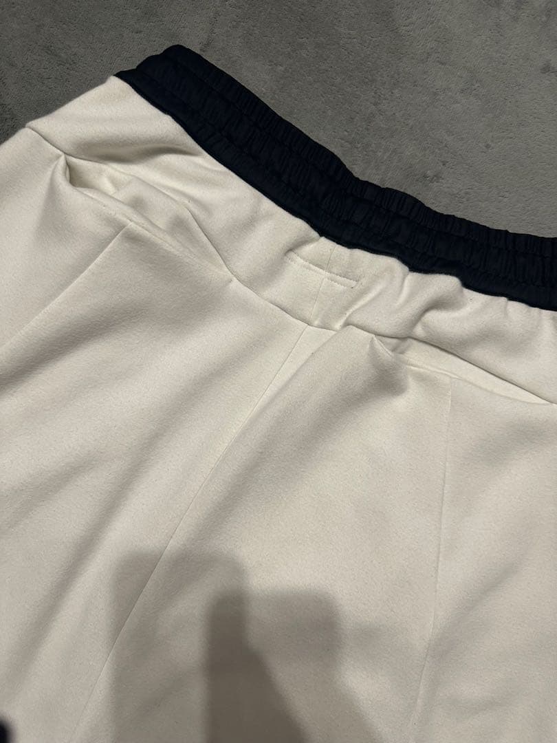 ブラック/ホワイト サルエルパンツ　A.F ARTEFACT